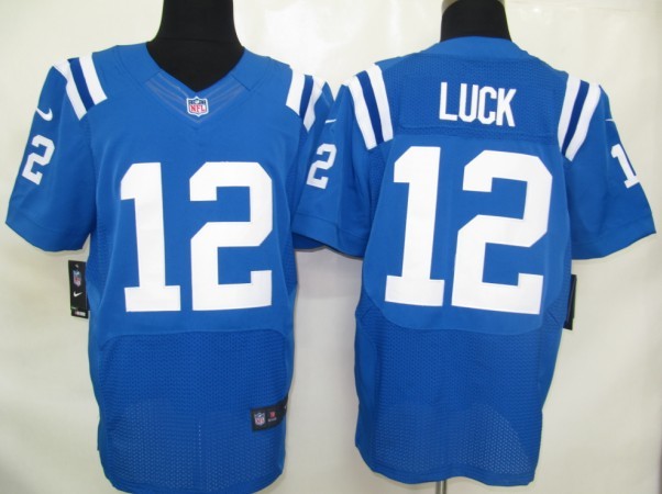 Indianapolis Colts 12 Luck Authentic Elite Nike Jerseys